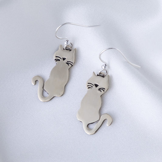 Sweet Whiskers Cat Earrings