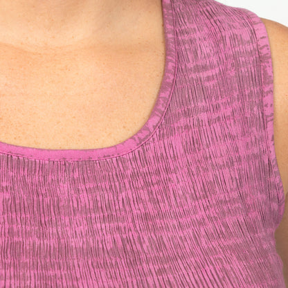 Henna Tie-Dye Sleeveless Midi Dress