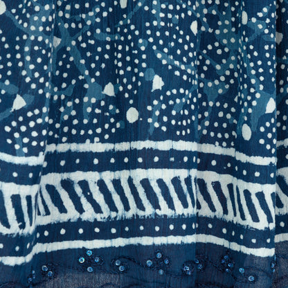 Henna Tie-Dye Sleeveless Midi Dress