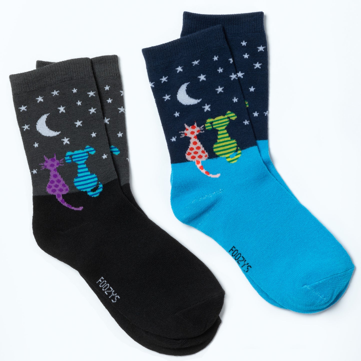 Foozys&reg; Women's Crew Socks - Set of 2 Pairs