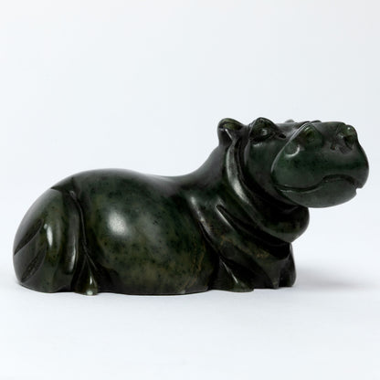 Hand-Carved Serpentine Stone Wildlife Figurine