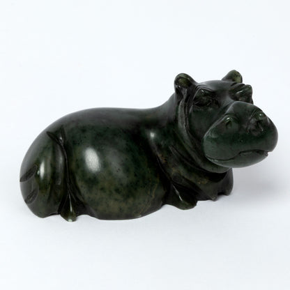 Hand-Carved Serpentine Stone Wildlife Figurine