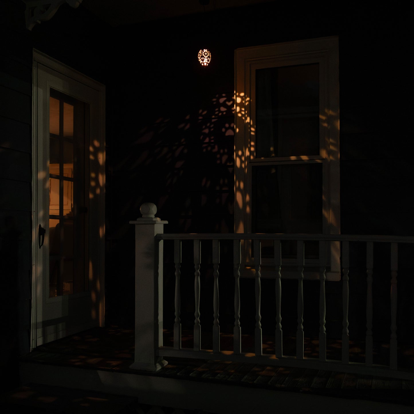 Paws & Hearts Bronze Cutout Hanging Metal Solar Lantern