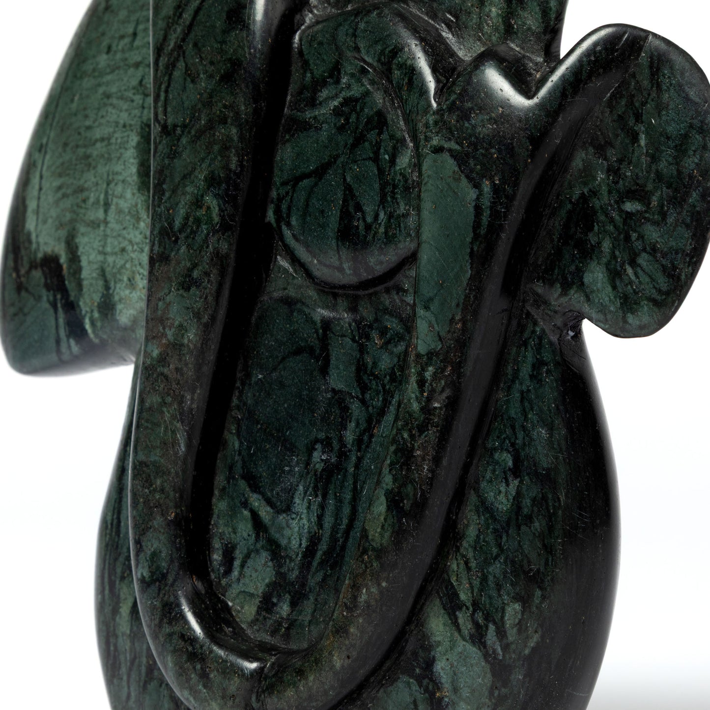 Hand-Carved Serpentine Stone Wildlife Figurine