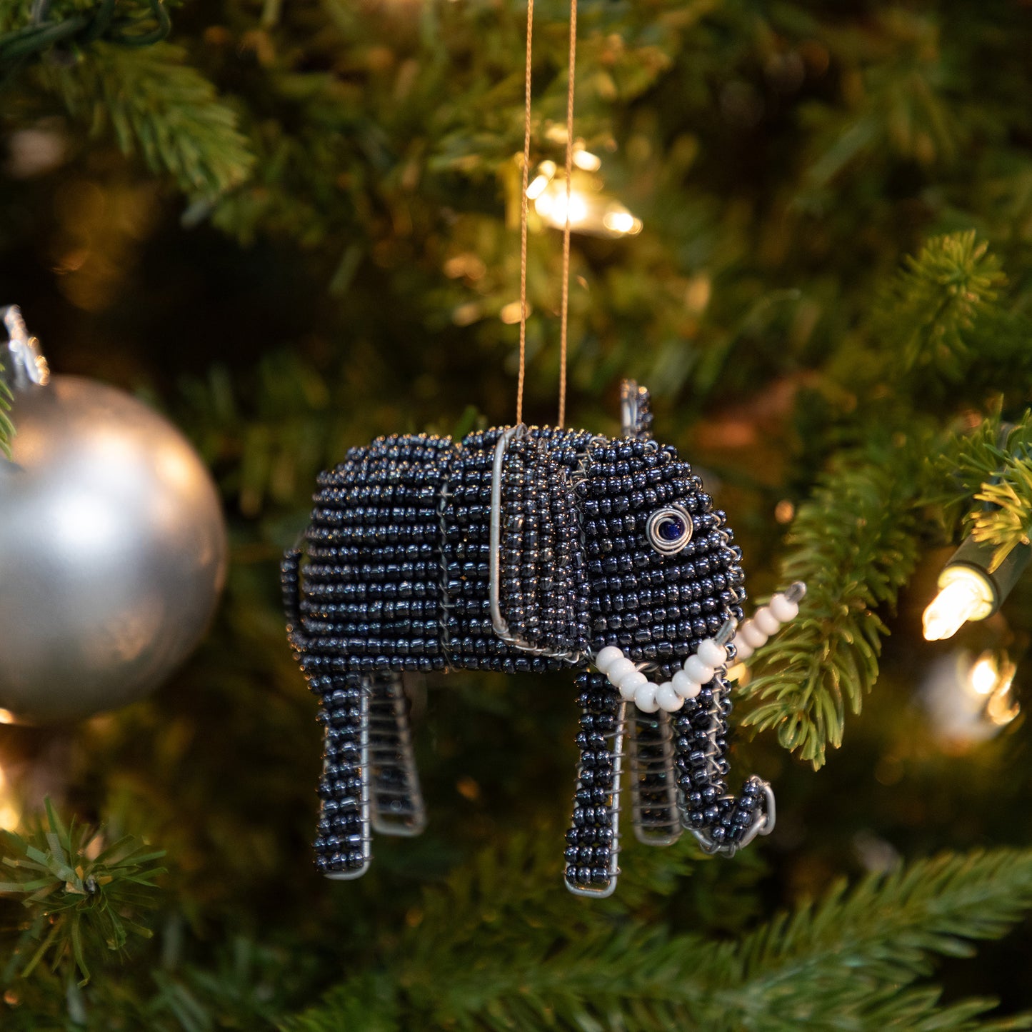 Charming Hand-Beaded Ornament