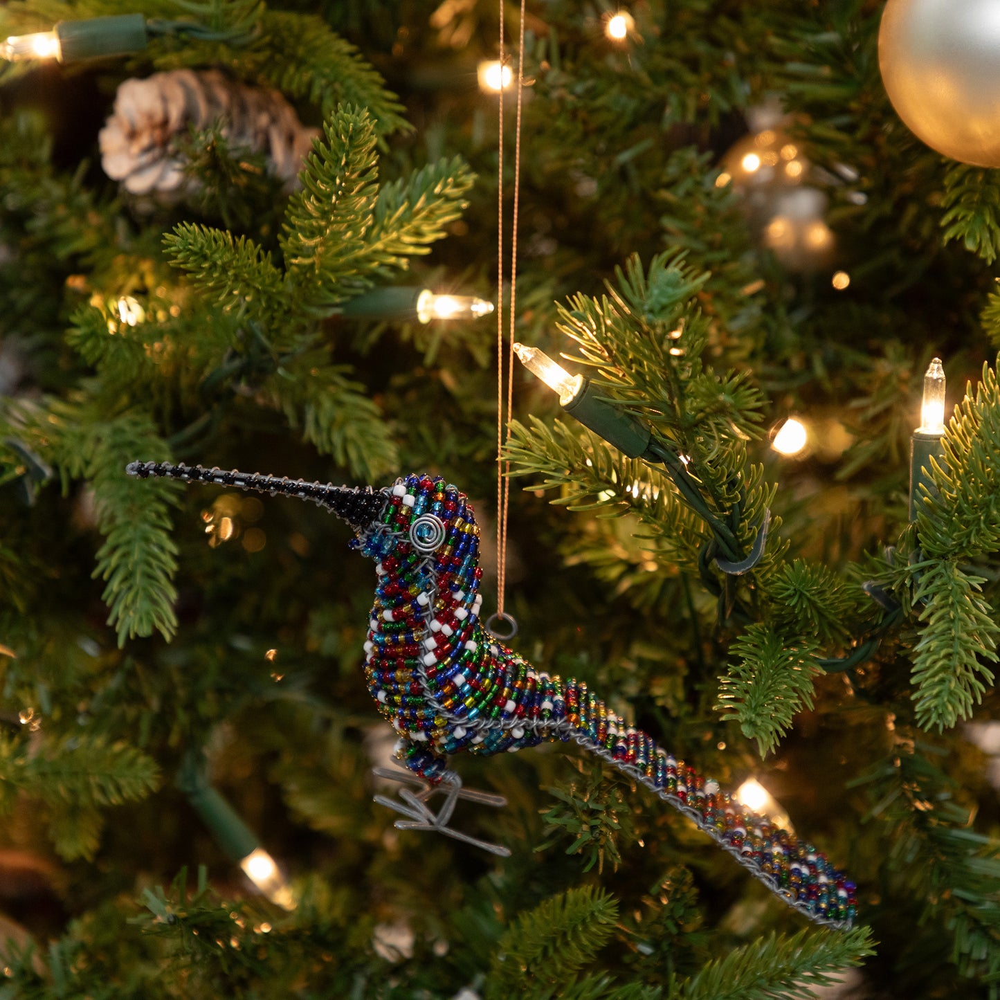 Charming Hand-Beaded Ornament