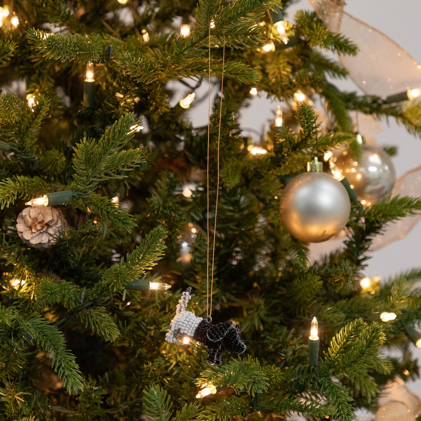 Charming Hand-Beaded Ornament