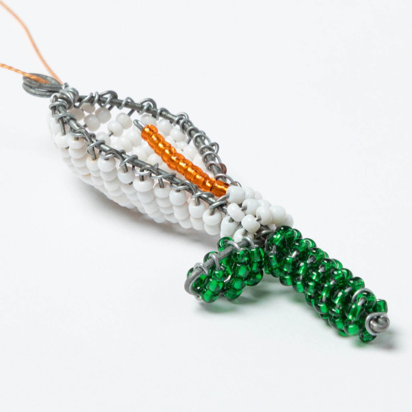 Charming Hand-Beaded Ornament