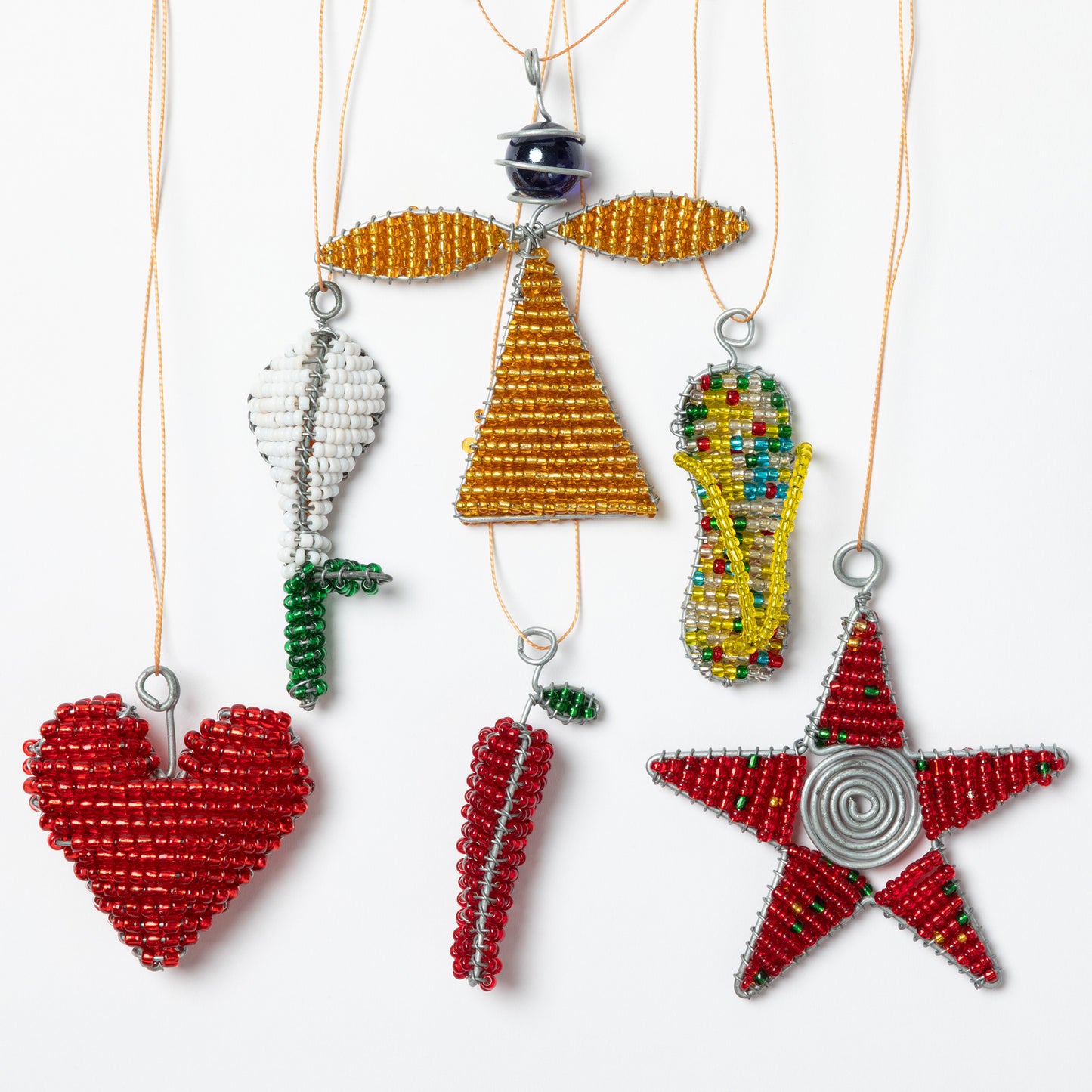 Charming Hand-Beaded Ornament