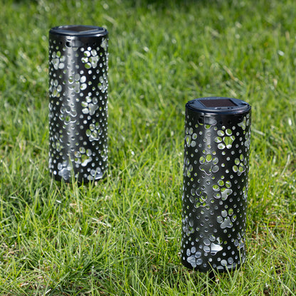 Paw Prints Solar Pathway Lights - Set of 2