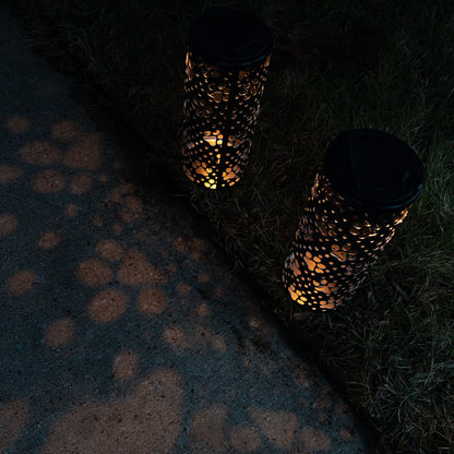 Paw Prints Solar Pathway Lights - Set of 2