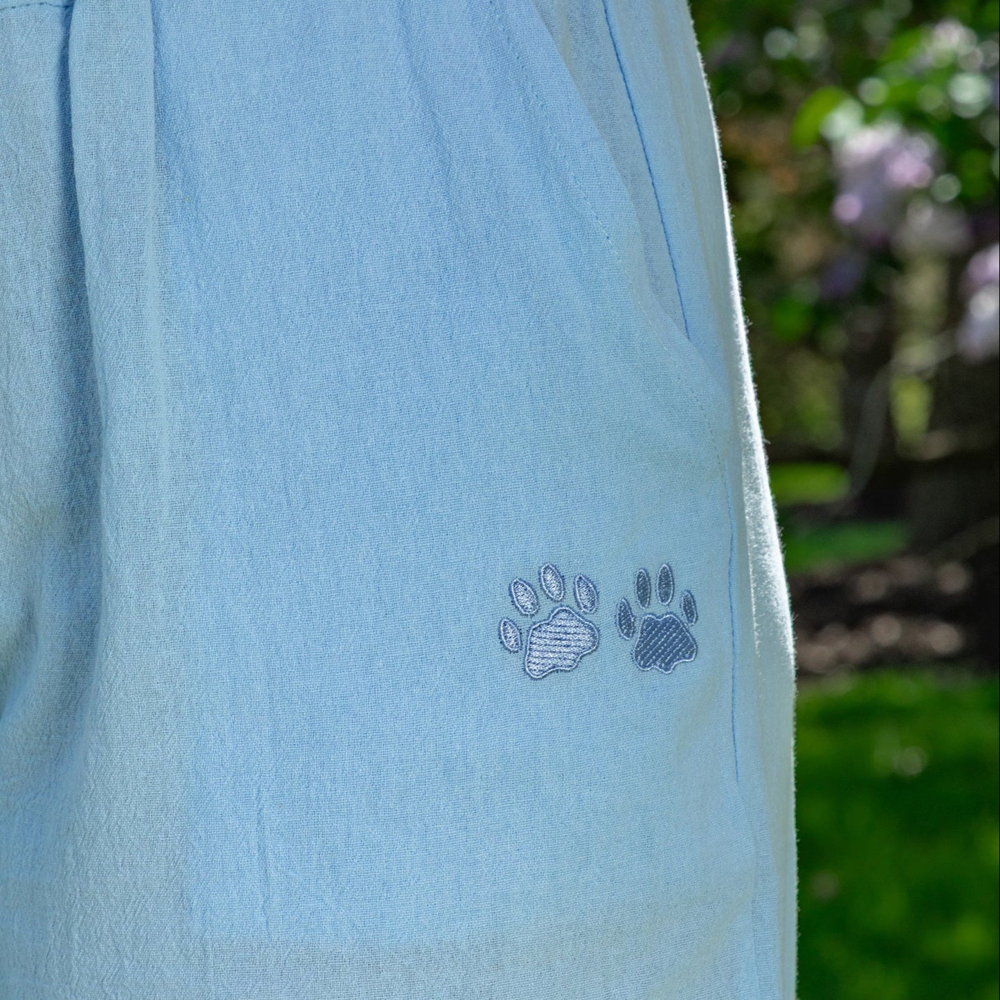 Paw Print Lightweight Cropped Pants