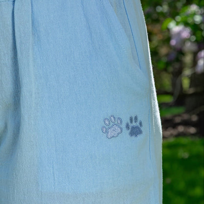 Paw Print Lightweight Cropped Pants
