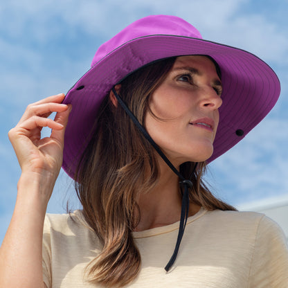 Paw Print Embroidered Breathable Sun Hat With Ponytail Hole