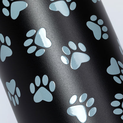 Paw Print Easy Sip Stainless Steel Water Bottle - 32oz