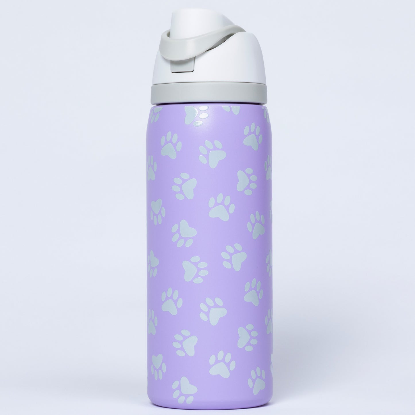 Paw Print Easy Sip Stainless Steel Water Bottle - 32oz