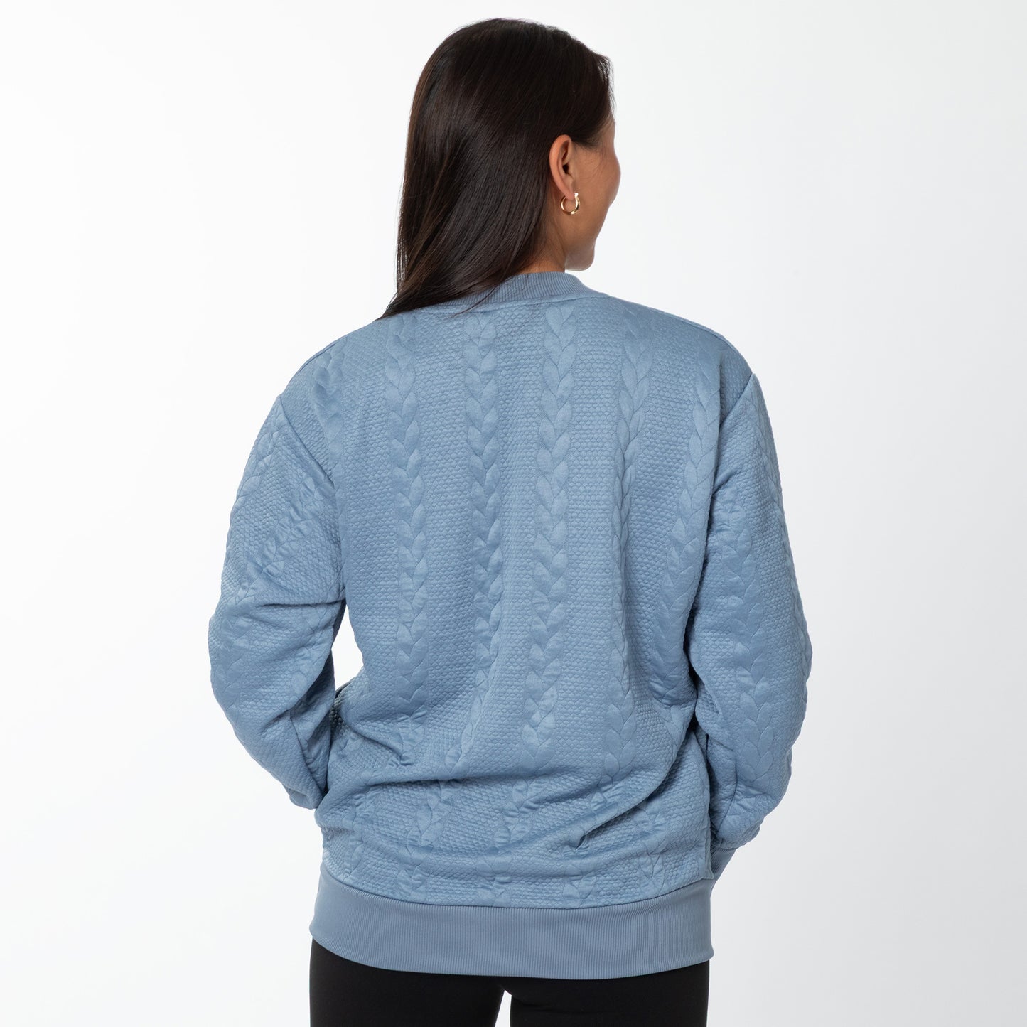 Pet Love Cable Jacquard Crewneck