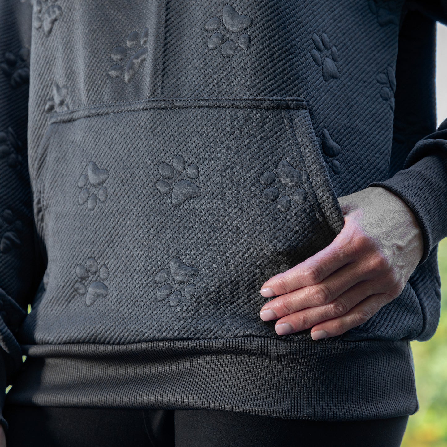 All Over Paw Jacquard Hoodie