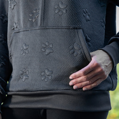 All Over Paw Jacquard Hoodie