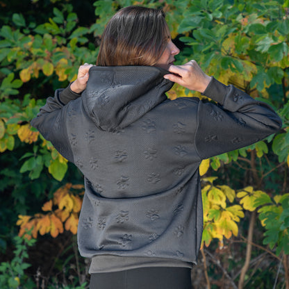 All Over Paw Jacquard Hoodie
