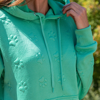 All Over Paw Jacquard Hoodie
