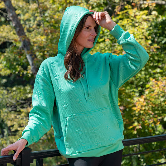 All Over Paw Jacquard Hoodie