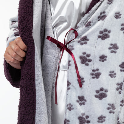 Pet Love Hooded Plush Fleece Robe
