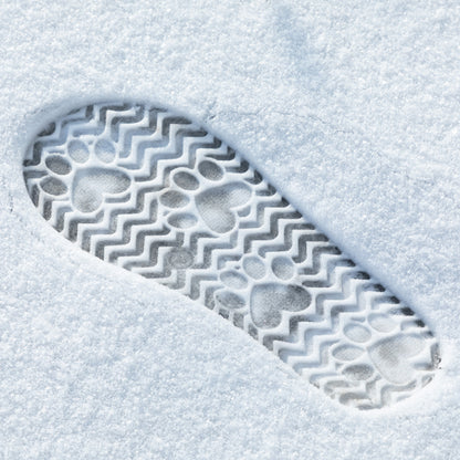 Paw Print Faux Suede Chelsea Boots