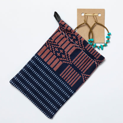 Kenyan Hand-Beaded Stone Drop Earrings