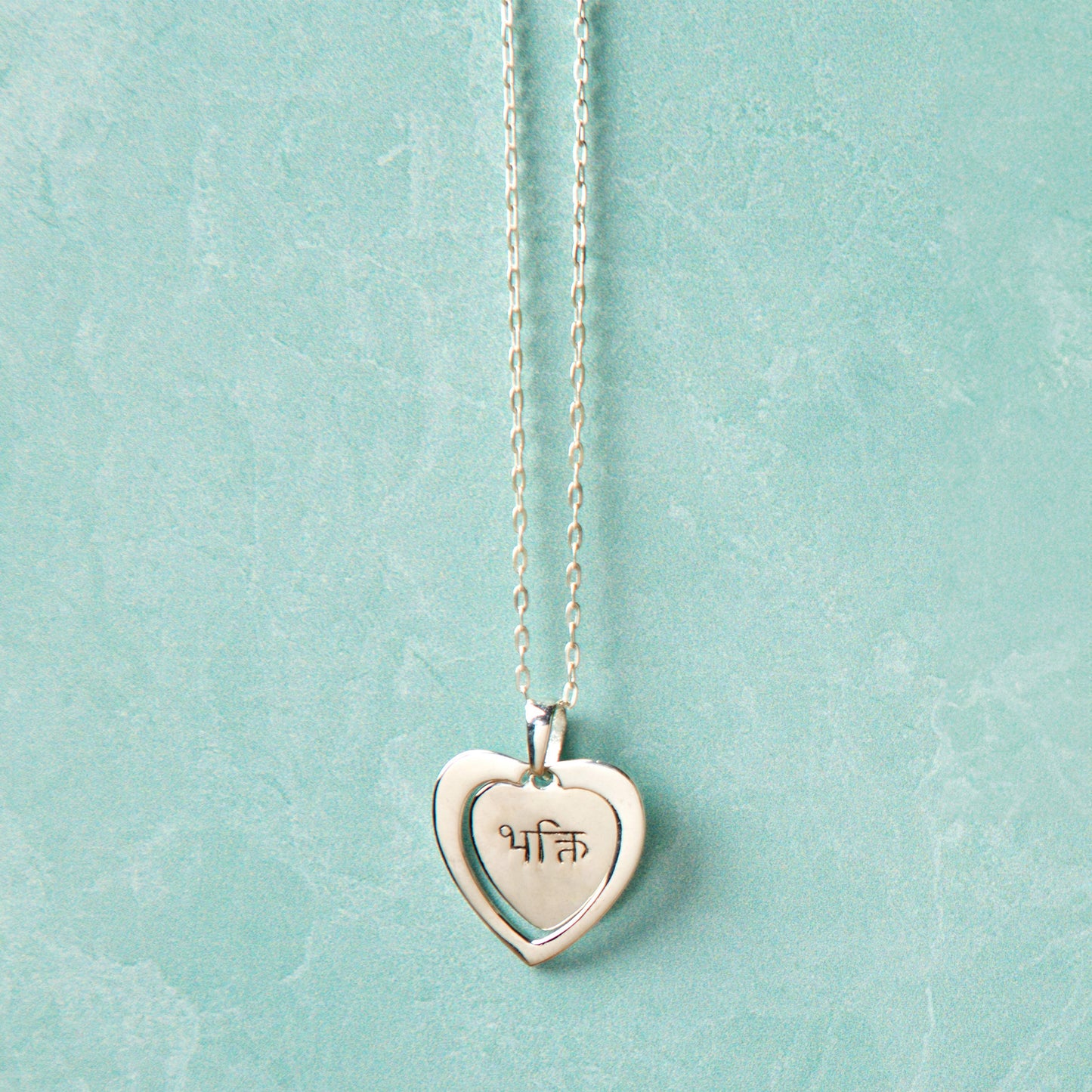 Sterling Tibetan Devoted Heart Necklace