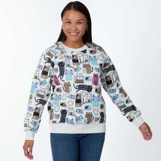 Colorful Pet Print Sweatshirt