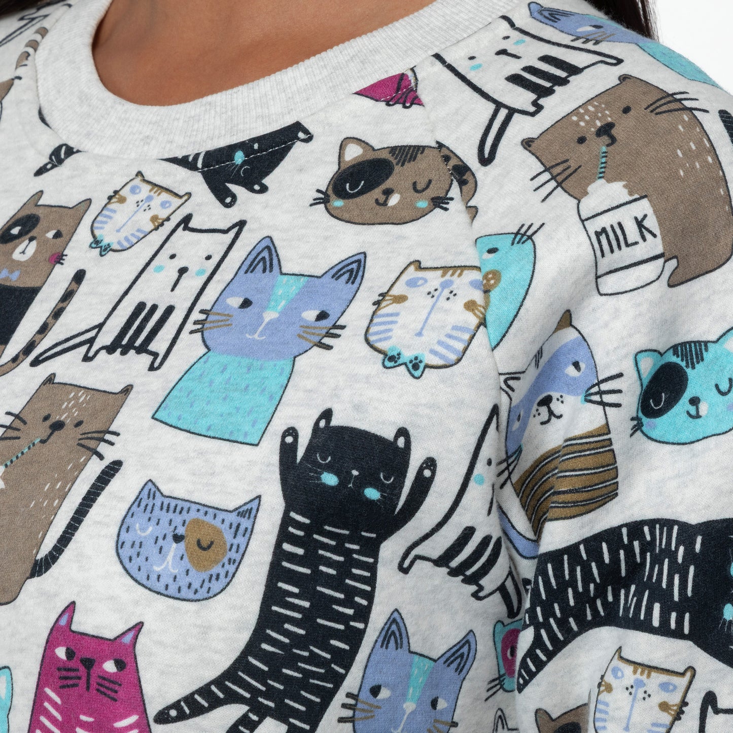 Colorful Pet Print Sweatshirt