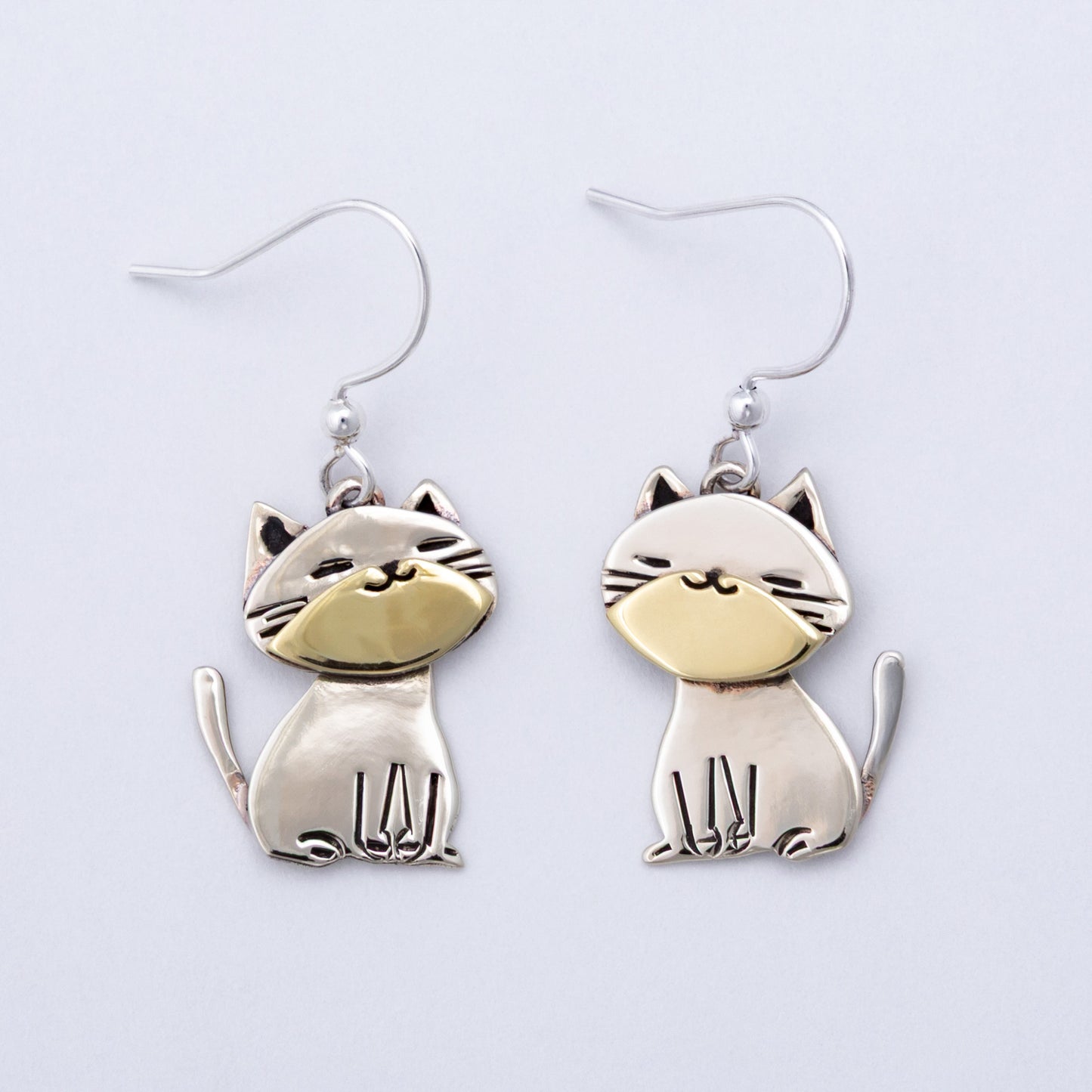 Whisker Cat Fair Trade Drop Earrings