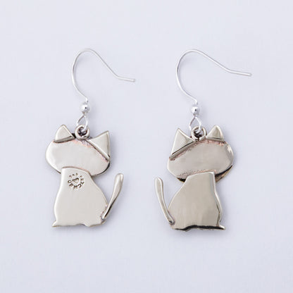 Cat & Dog Mixed Metal Earrings | Handmade, Fair Trade
