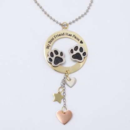 Pet Parent Mixed Metal Car Charm