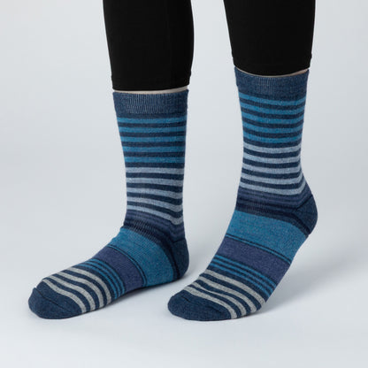 Multicolor Stripes Alpaca Socks