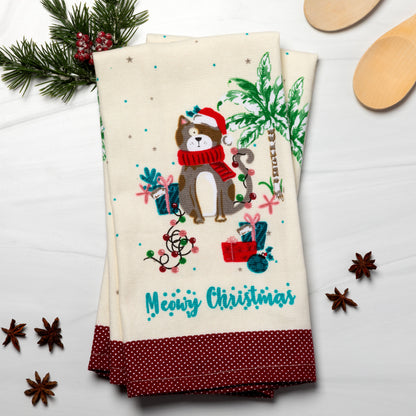 Purrfect Holiday Kitchen Towel - Set of 2