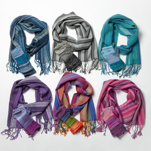 Alpaca Fingerless Mittens & Scarf Set | Fair Trade, 100% Alpaca Fiber