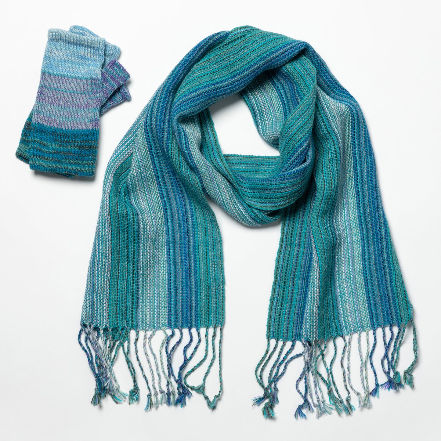 Alpaca Fingerless Mittens & Scarf Set | Fair Trade, 100% Alpaca Fiber