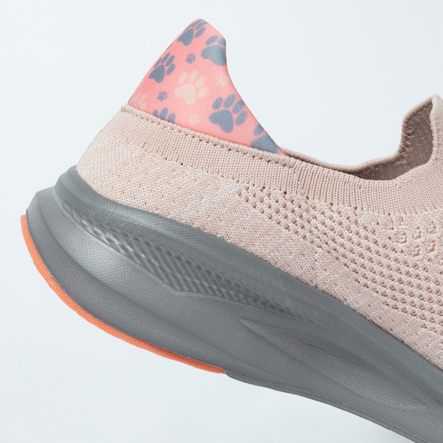 Lightweight Breathable Knit Slide-in Paw Walking Shoes