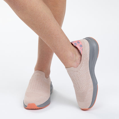 Lightweight Breathable Knit Slide-in Paw Walking Shoes