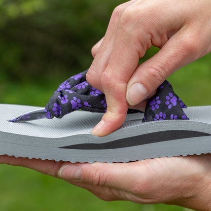 Walking Paws Arch Support Yoga Mat Flip Flops | Cushioned Memory Foam Sandals with Non-Slip Sole