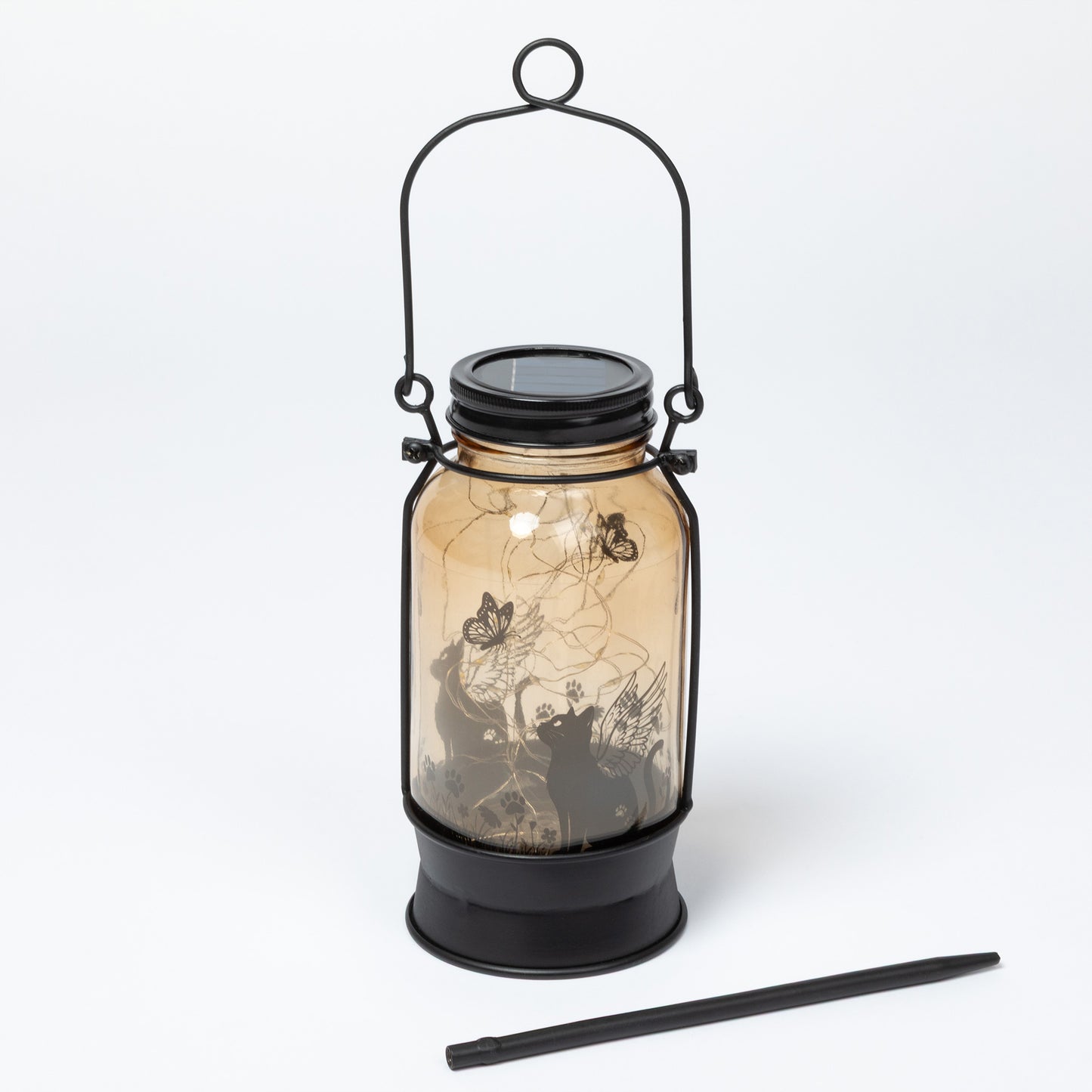 Decorative lantern with fairy design on a white background