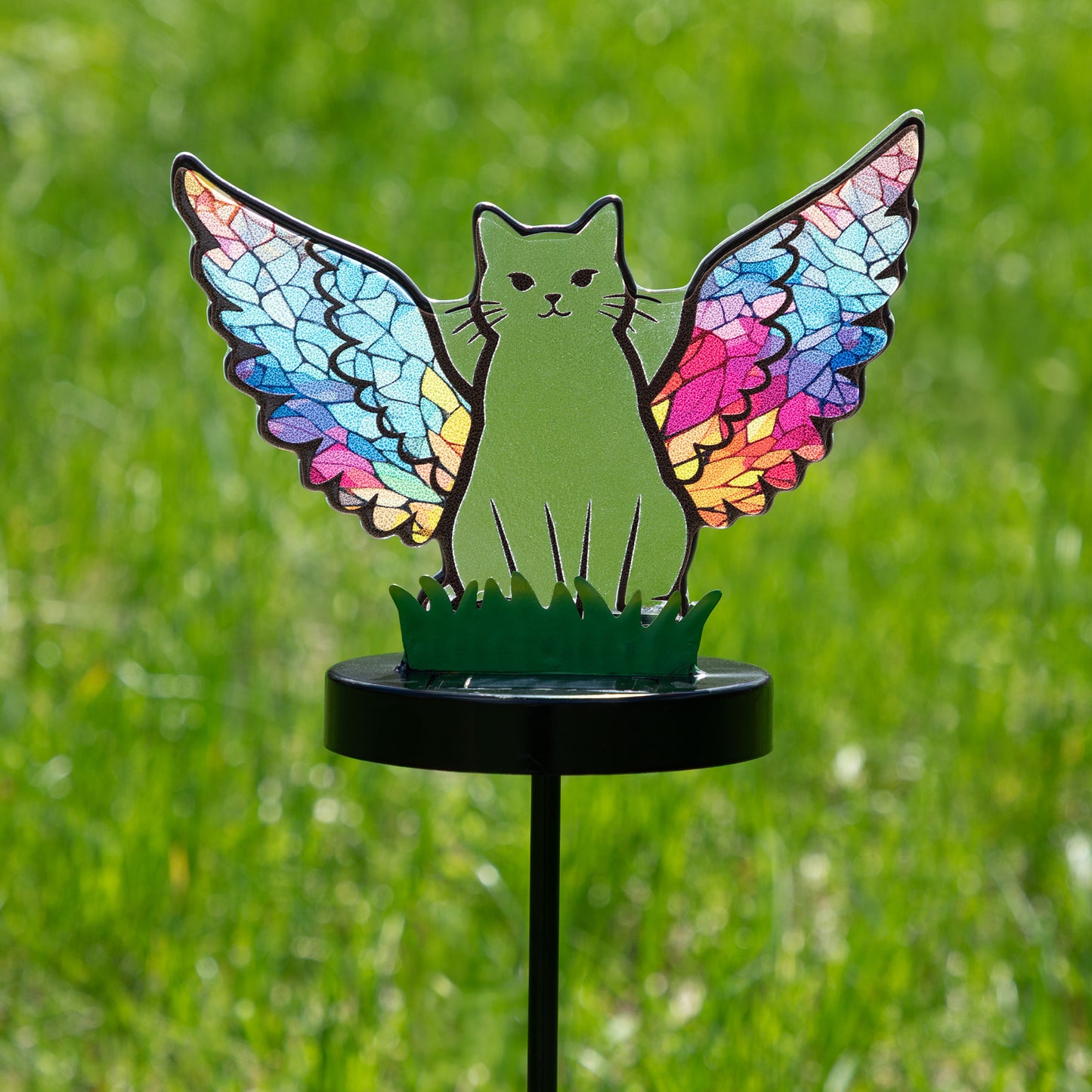 Pets & Angels Colorful Mosaic Solar Garden Stake Light