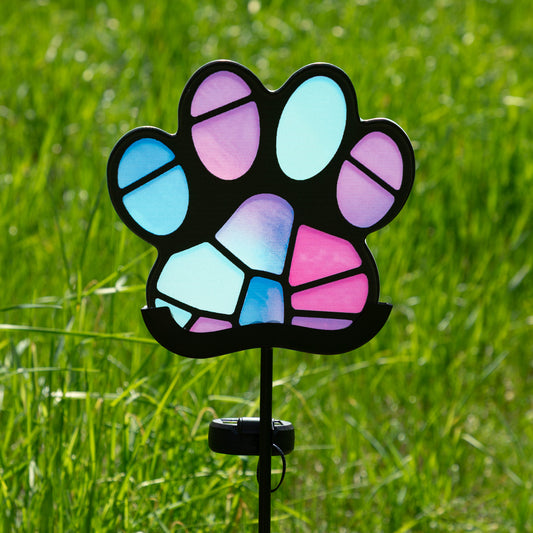 Pets & Angels Colorful Mosaic Solar Garden Stake Light