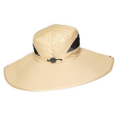 Adjustable UPF 50+ Wide Brim Paw Print Sun Hat