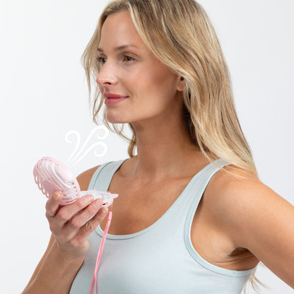 Fun Cat Portable Rechargeable Fan with Mirror