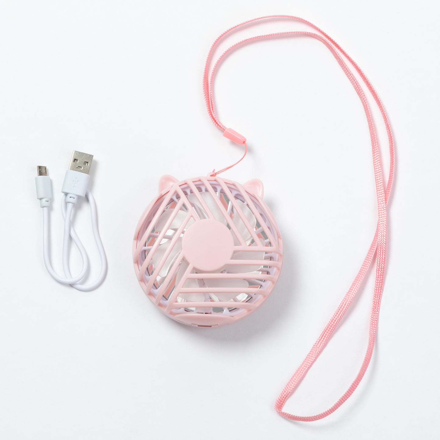 Fun Cat Portable Rechargeable Fan with Mirror