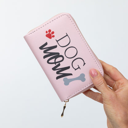 Cat Mom & Dog Mom Faux Leather Zip Around Wallet