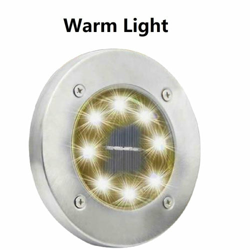 Solar Powered Outdoor Pathway LED Lights - Set of 4